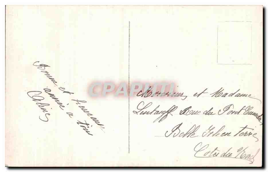 CPA Fantaisie Femme  — Rückseite