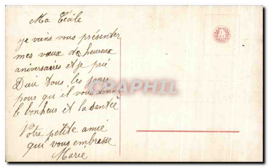 CPA Fantaisie Femme  — Verso