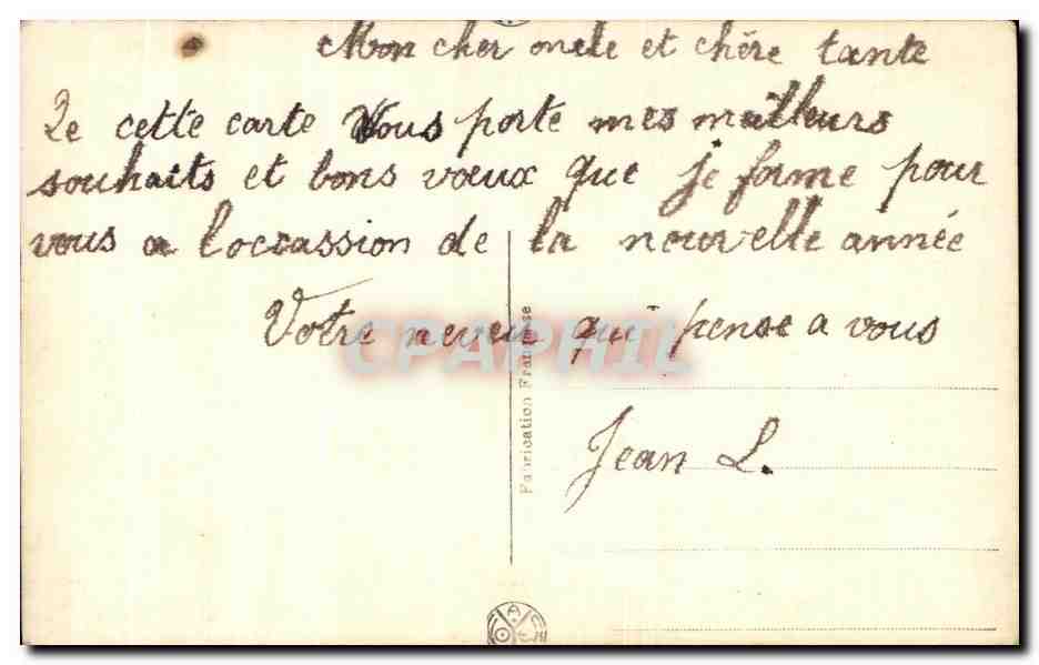 CPA Fantaisie Enfant  — Rückseite