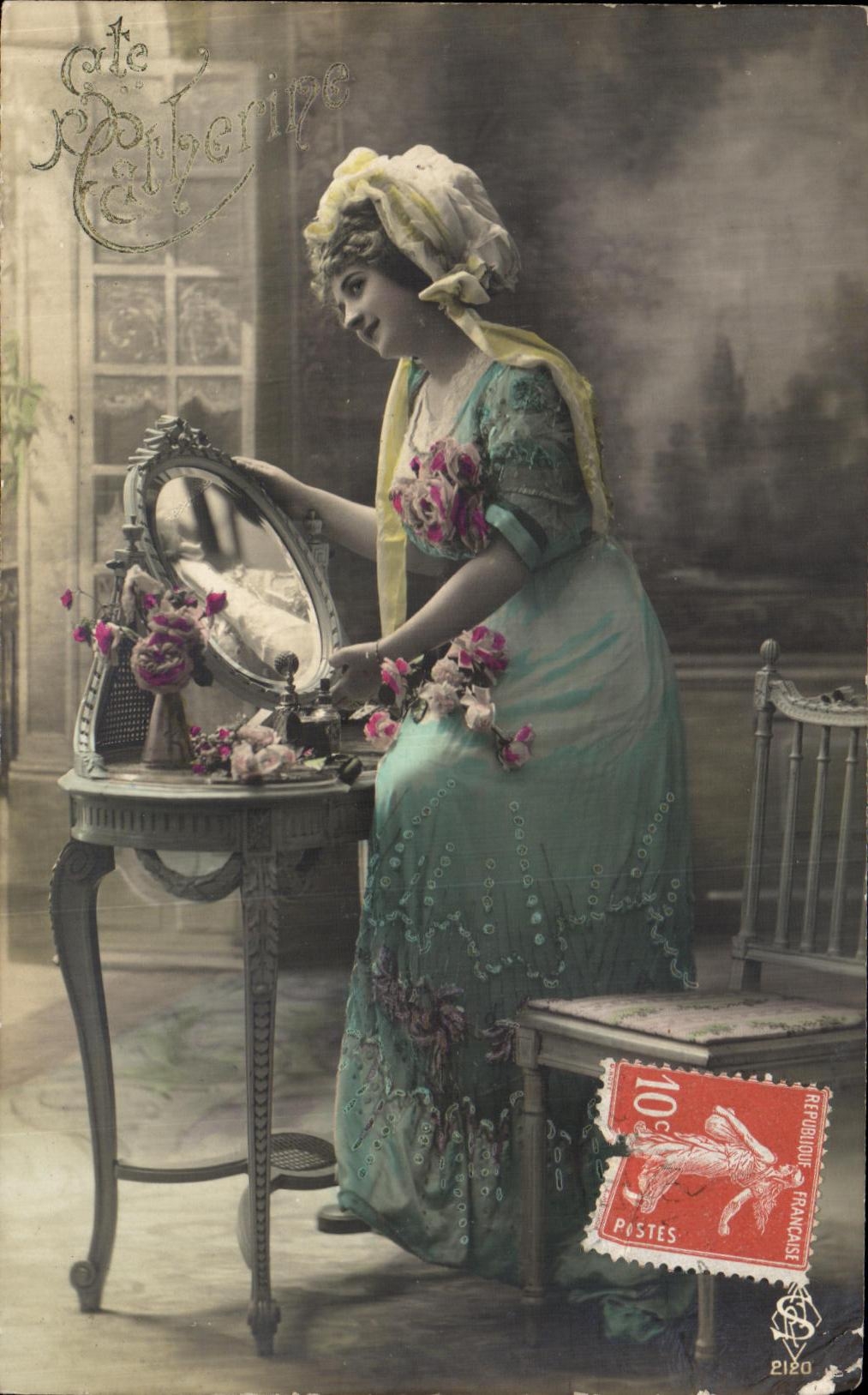 CPA Fantaisie Femme 