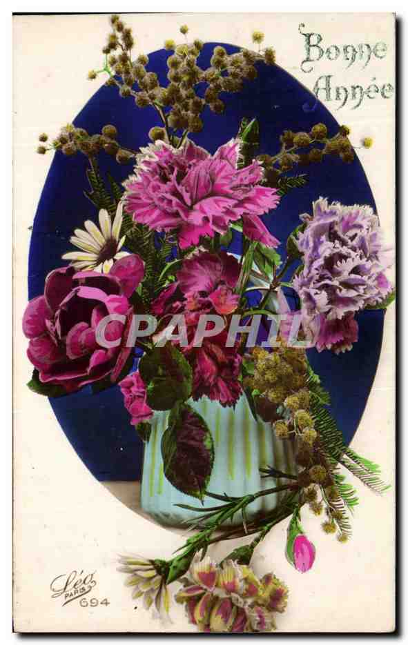 CPA Fantaisie Fleurs 