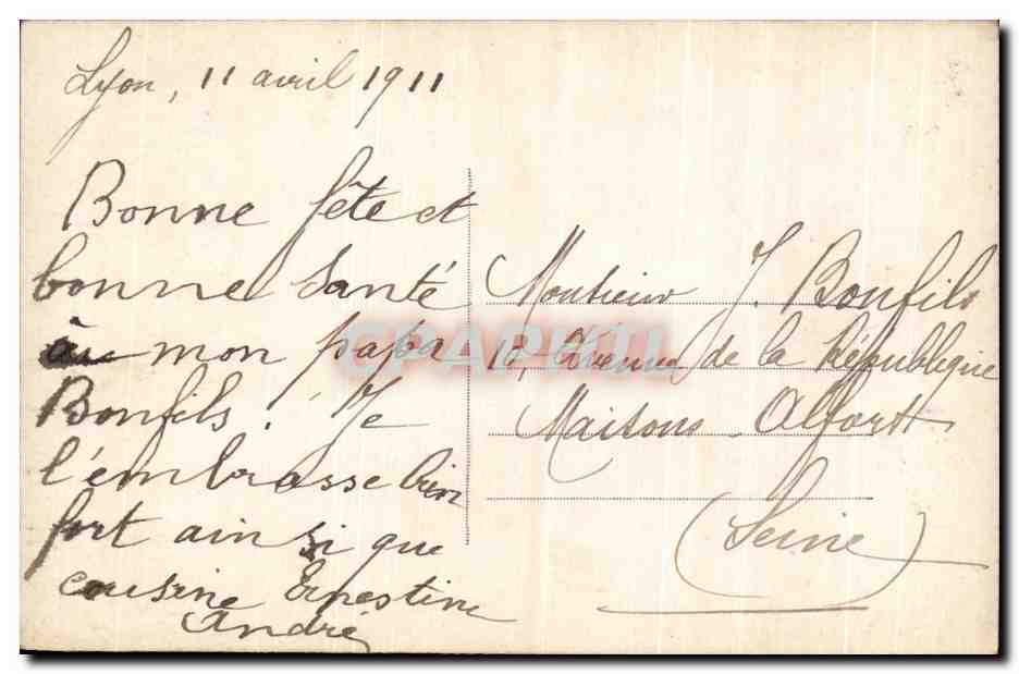 CPA Fantaisie Enfant  — Rückseite
