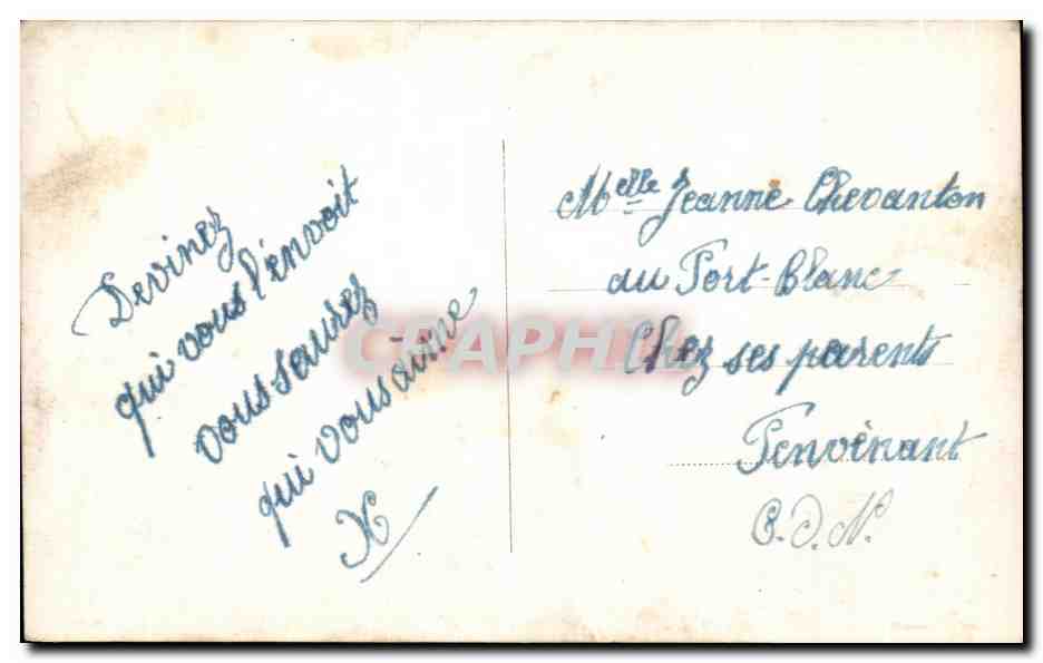 CPA Fantaisie Enfant Poissons  — Verso