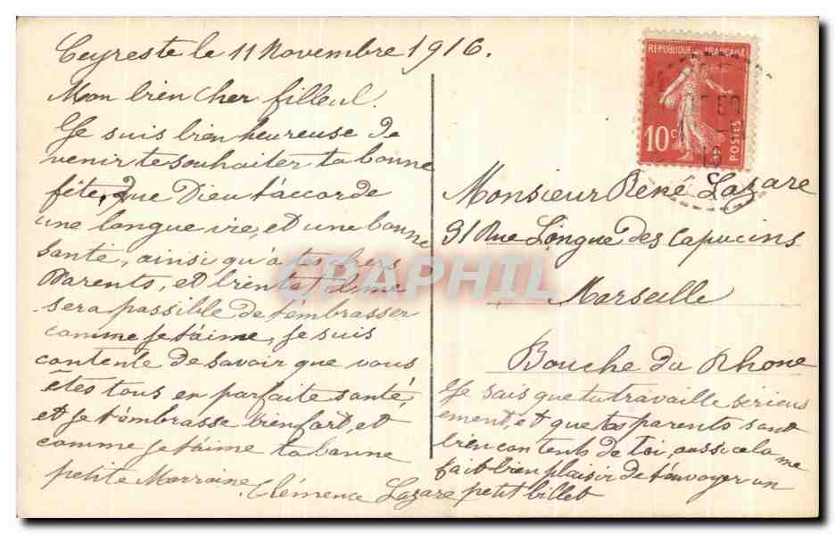 CPA Fantaisie Enfant — Rückseite