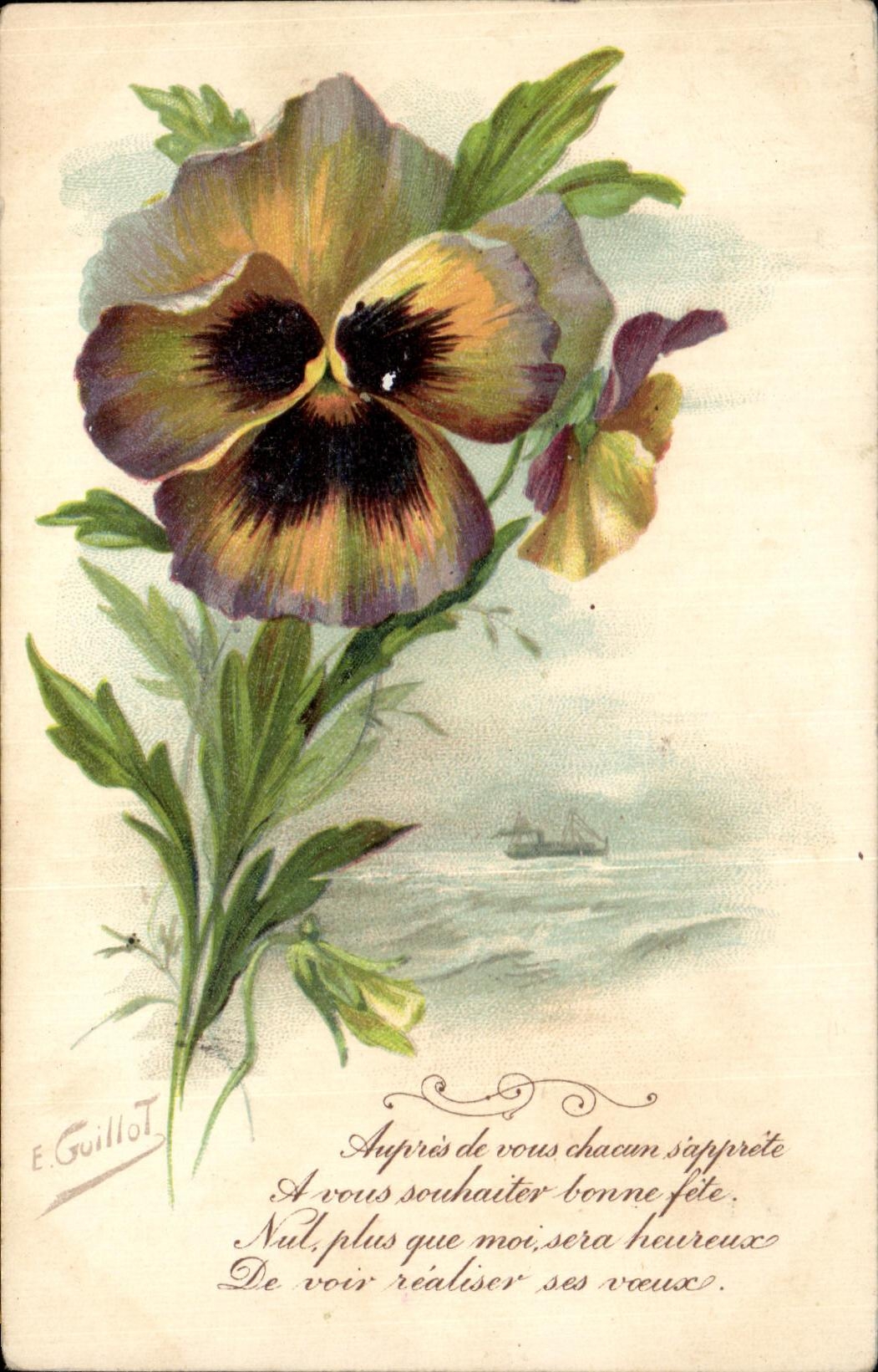 CPA Fantaisie Fleurs 