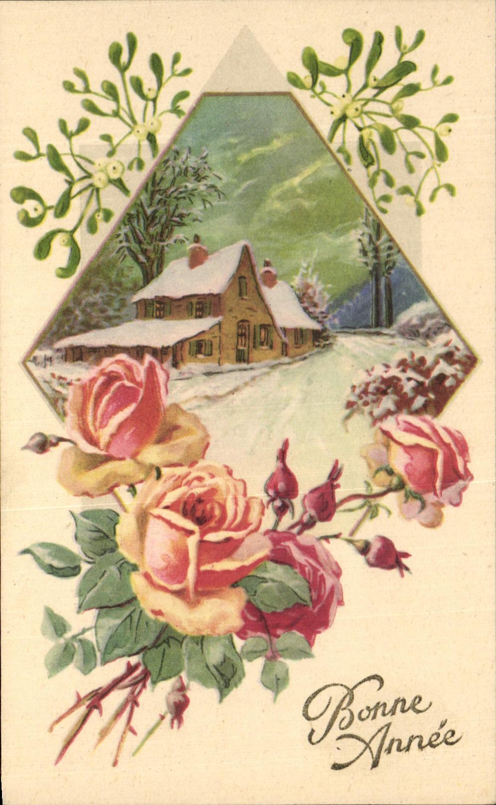 CPA Fantaisie Fleurs 