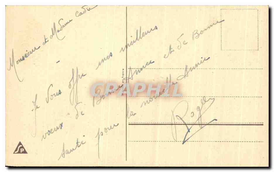 CPA Fantaisie Fleurs  — Verso