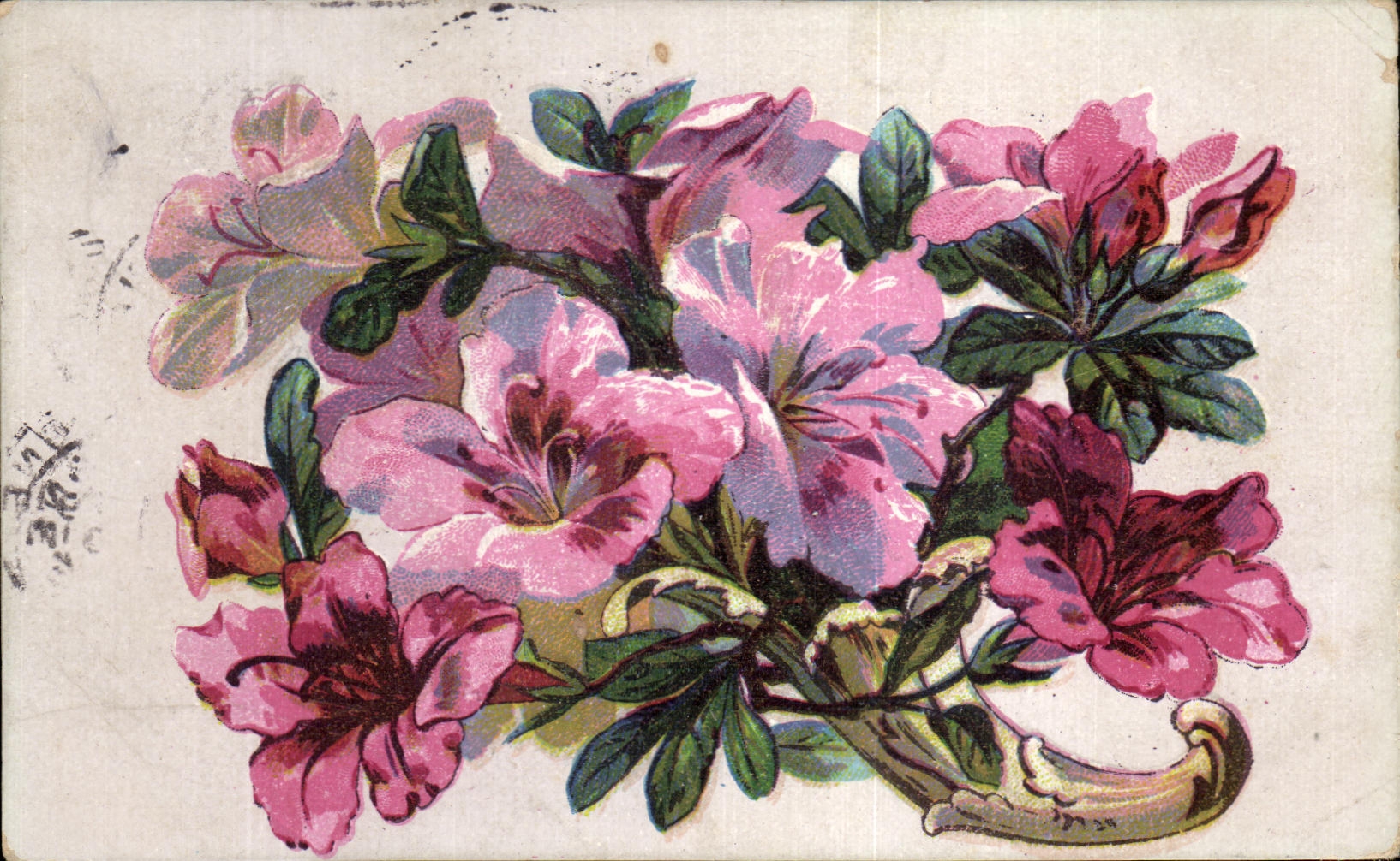 CPA Fantaisie Fleurs 