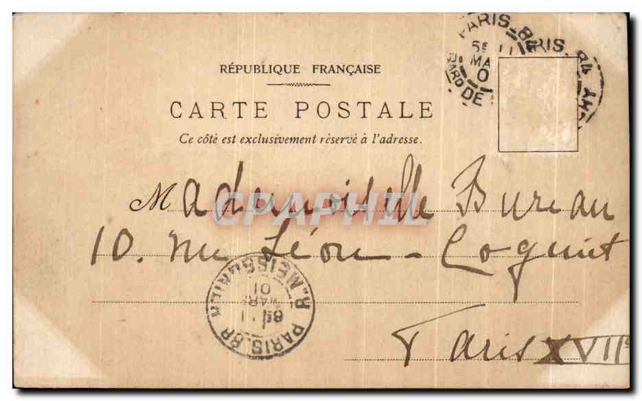 CPA Fantaisie La marche a l'etoile — Rückseite