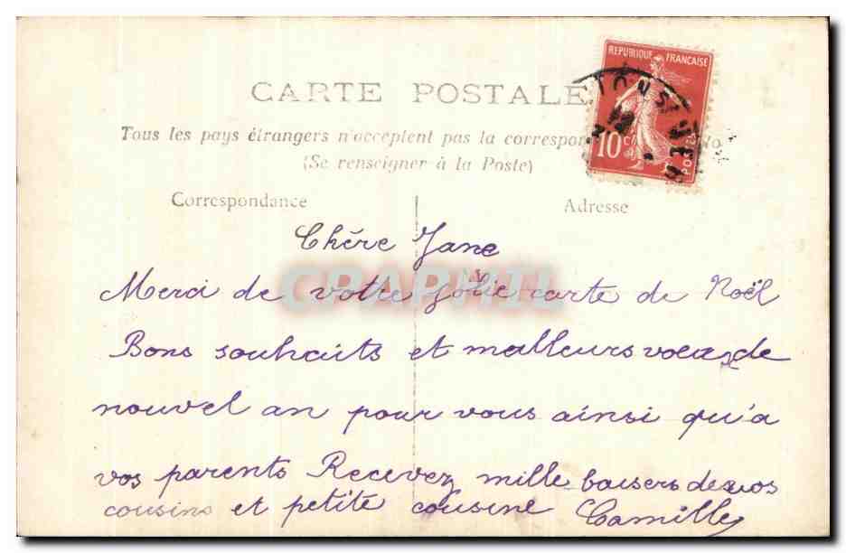 CPA Fantaisie Enfants — Rückseite