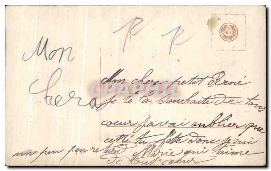 CPA Fantaisie Enfant  — Rückseite
