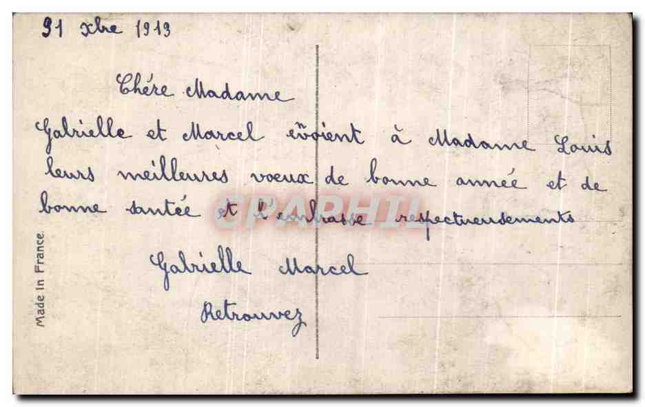 CPA Fantaisie Enfants — Rückseite