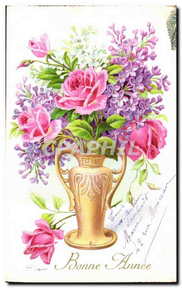 CPA Fantaisie Fleurs