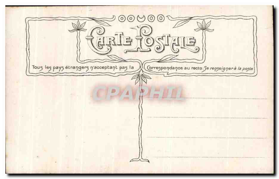 CPA Fantaisie Femme Chanson de mignon  — Rückseite