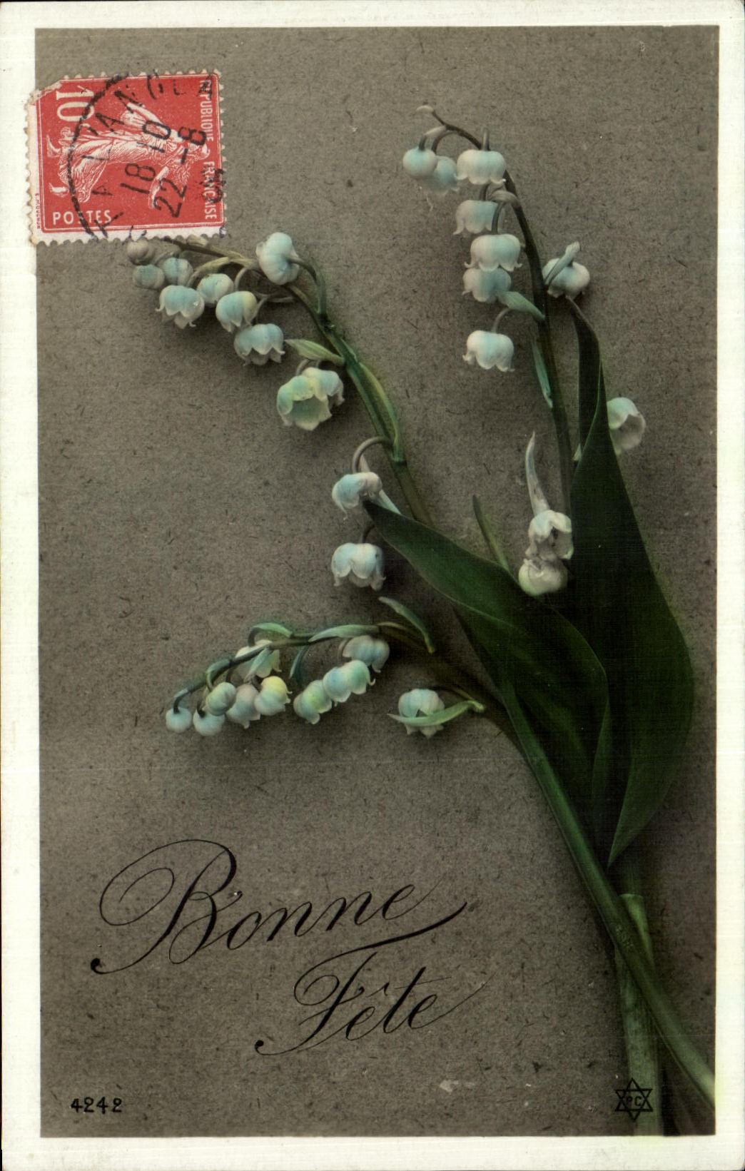 CPA Fantaisie Fleurs Muguet