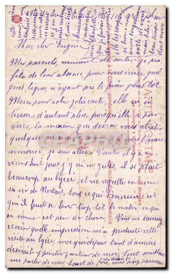 CPA Fantaisie Enfant  — Rückseite
