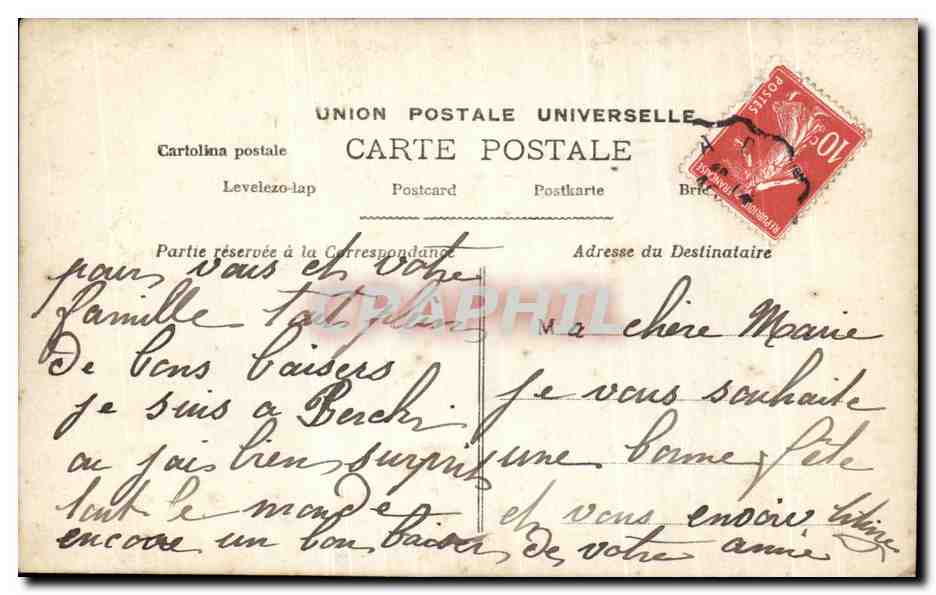CPA Fantaisie Enfant  — Rückseite
