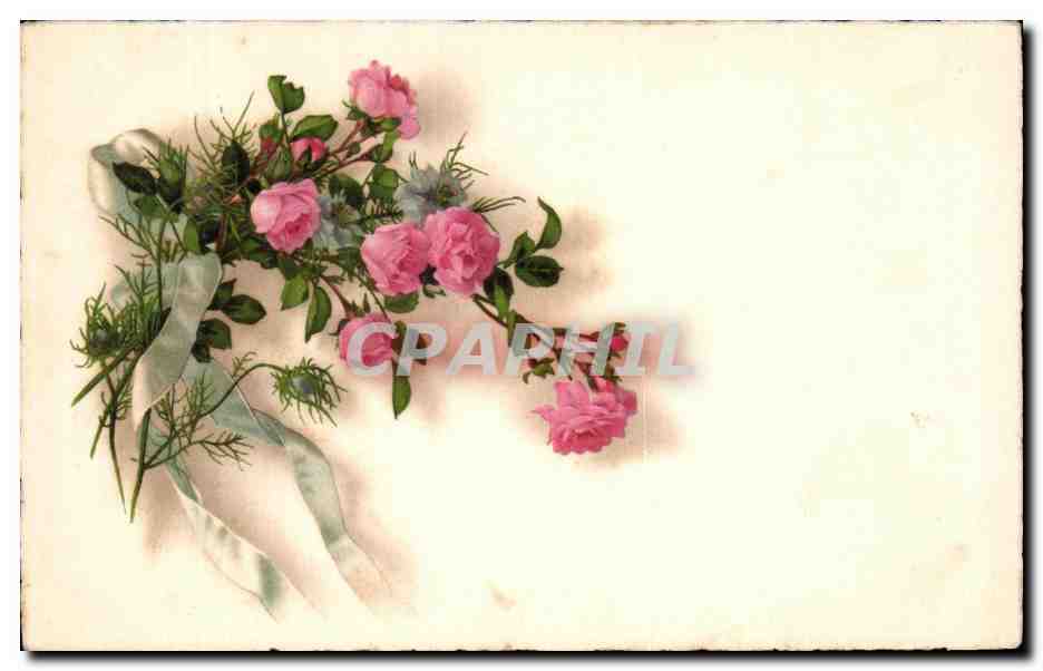 CPA Fantaisie Fleurs 