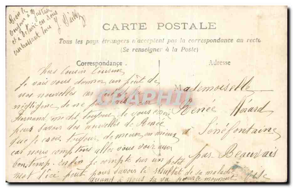 CPA Fantaisie Enfant  — Rückseite