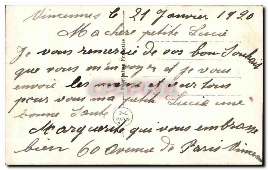 CPA Fantaisie paysage Oiseaux — Verso