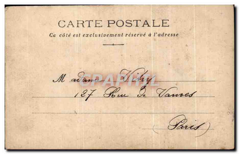 CPA Fantaisie Femme  — Rückseite