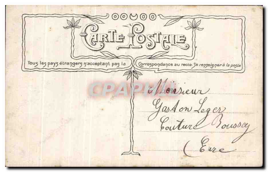 Sérénade d'amour — scène de balcon — éditeur non identifié, n° 3223/3 — Reverso
