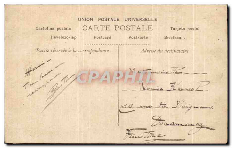 CPA Fantaisie Femme  — Verso