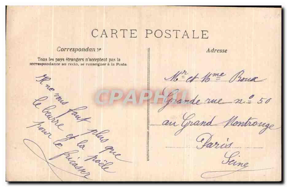 CPA Fantaisie Femme  — Verso