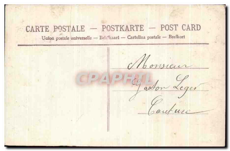 CPA Fantaisie Femme  — Rückseite