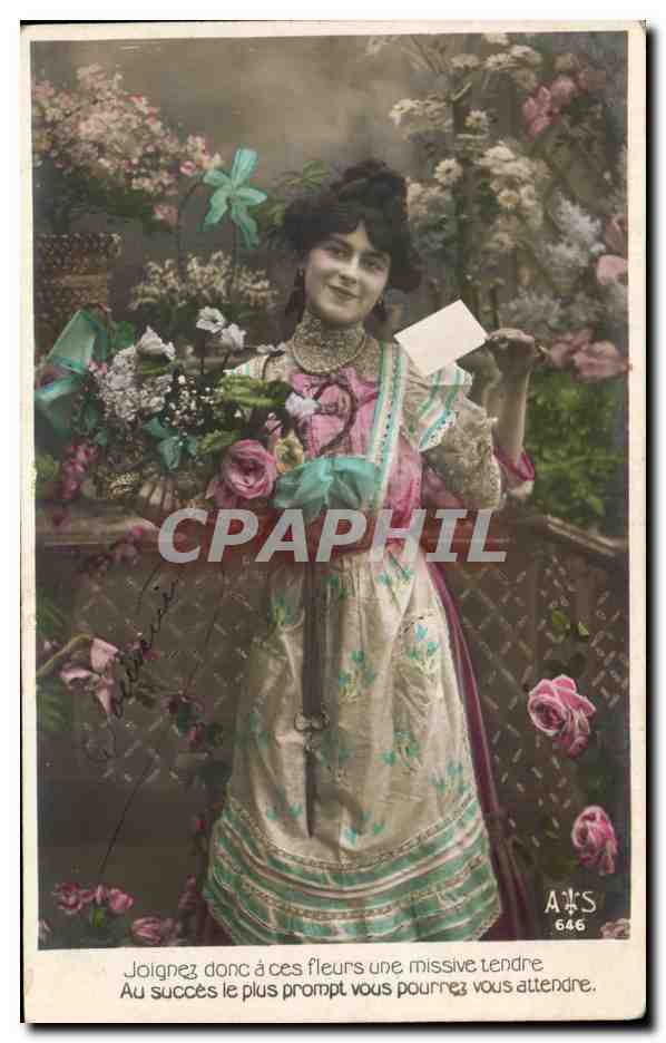 CPA Fantaisie Femme 