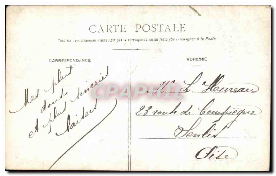 CPA Fantaisie Femme  — Rückseite