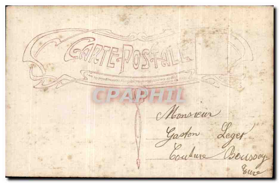 CPA Fantaisie Femme  — Verso
