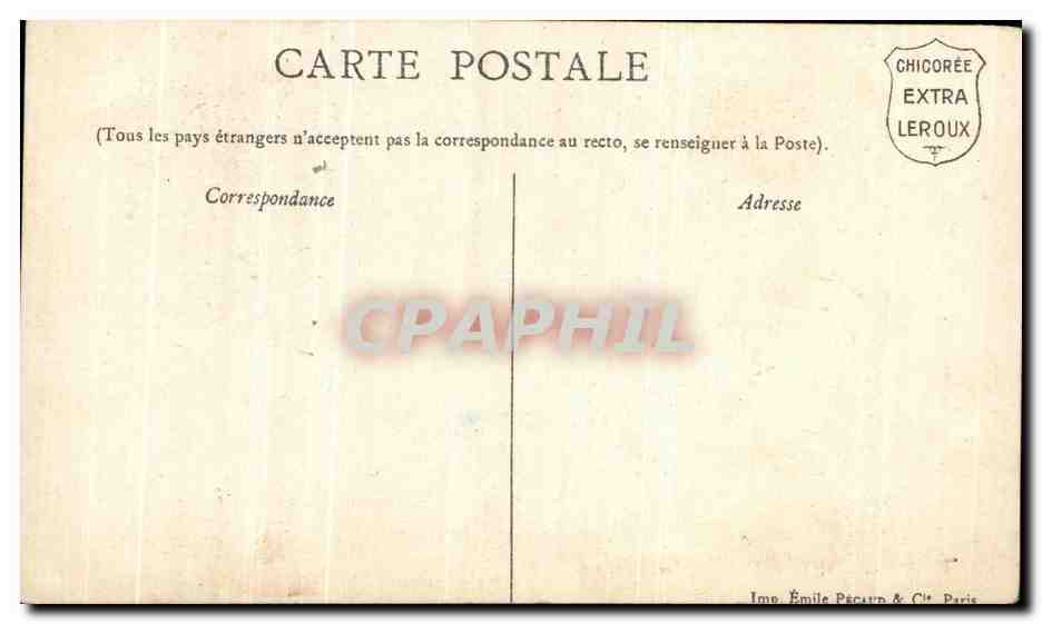 CPA Fantaisie Musee du Louvre Paris Boucher Le dejeuner  — Verso