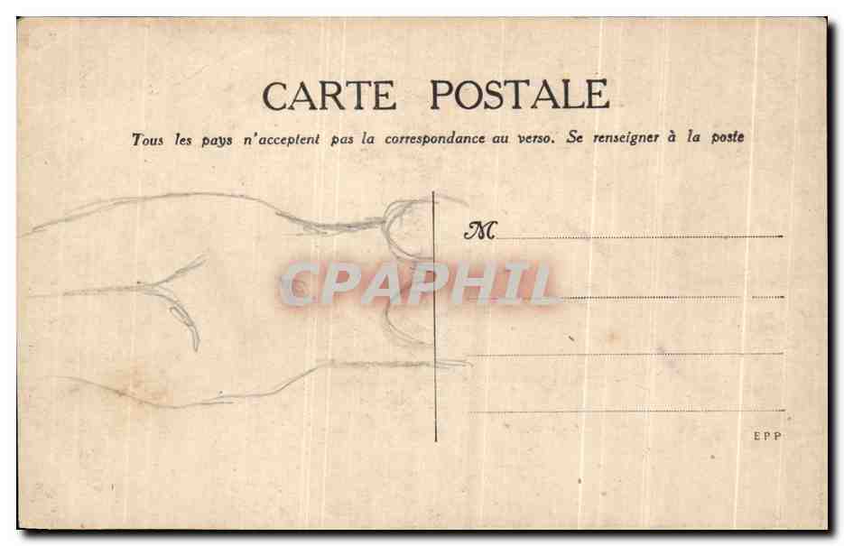 Nue au crépuscule — œuvre de Chabas — éditée à Luxembourg — Verso