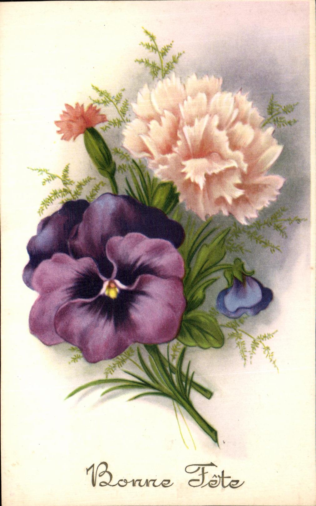 CPA Fantaisie Fleurs 