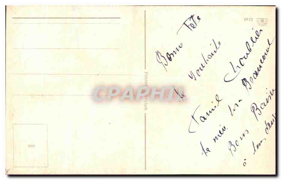 CPA Fantaisie Fleurs  — Verso
