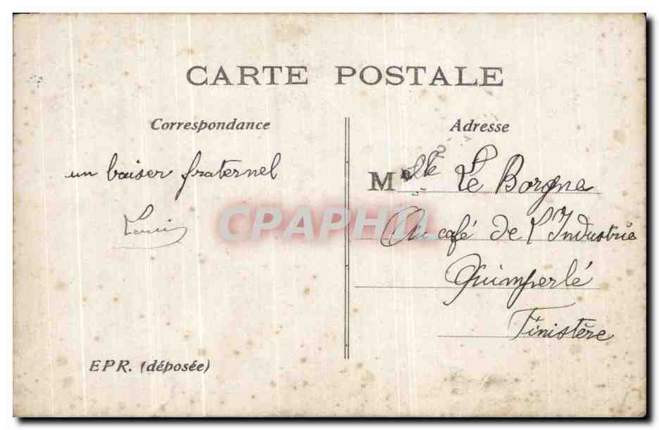 CPA Fantaisie Femme  — Rückseite