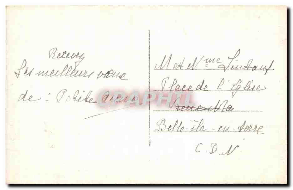 CPA Fantaisie Enfant  — Rückseite