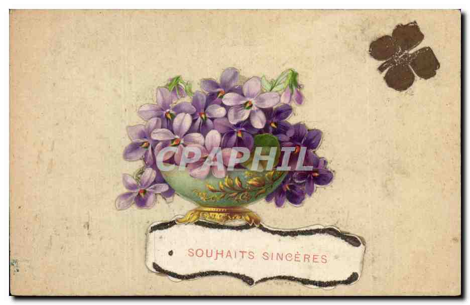 CPA Fantaisie Fleurs