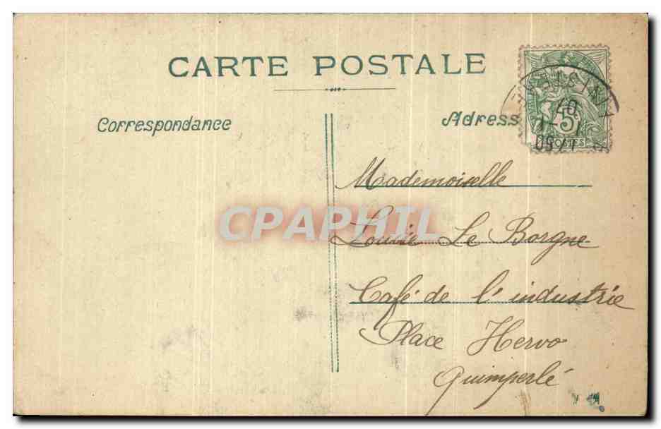CPA Fantaisie Fleurs — Verso