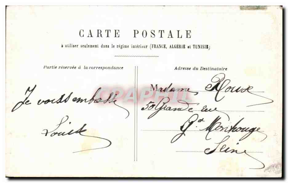 CPA Fantaisie Noel Enfants  — Rückseite