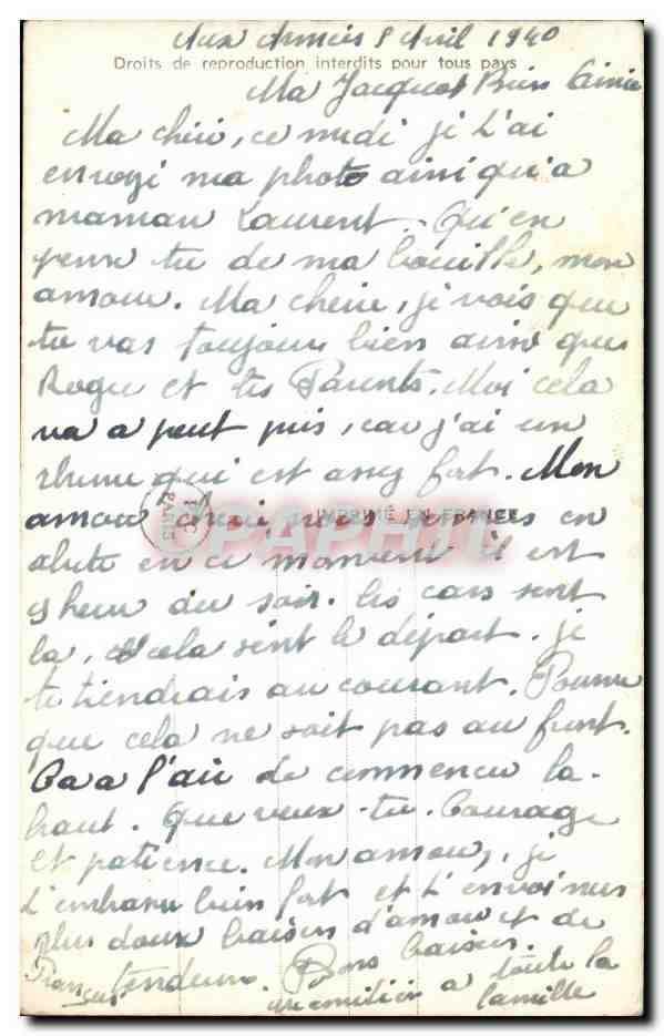 CPA Fantaisie Femme  — Verso