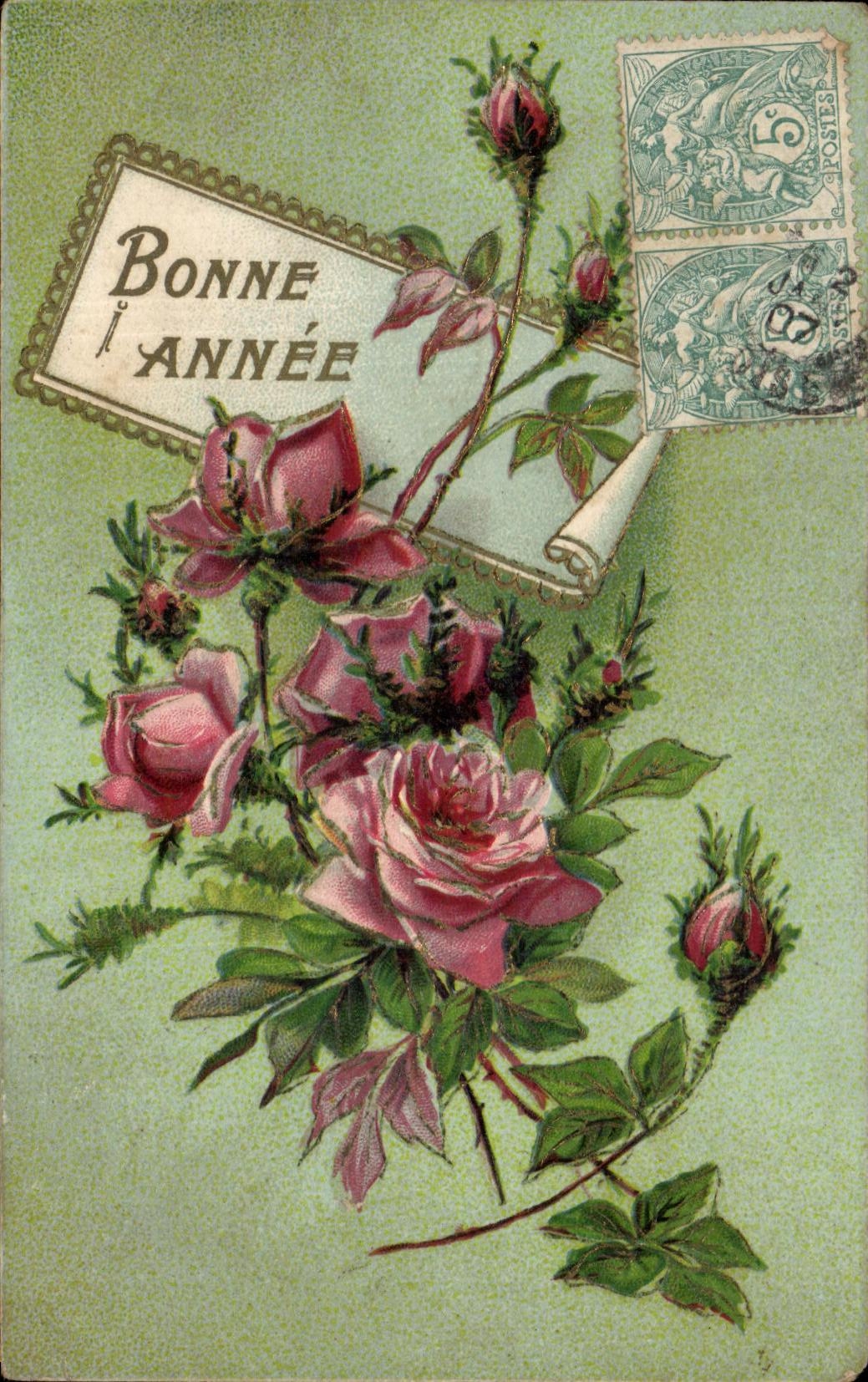 CPA Fantaisie Fleurs 