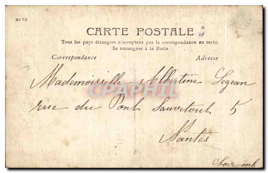 CPA Fantaisie Enfant  — Rückseite