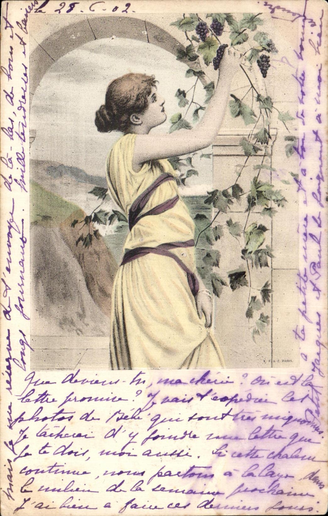 CPA Fantaisie Femme 