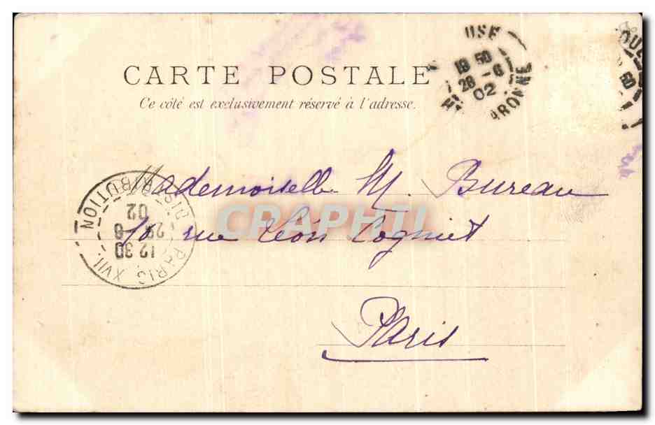 CPA Fantaisie Femme  — Rückseite