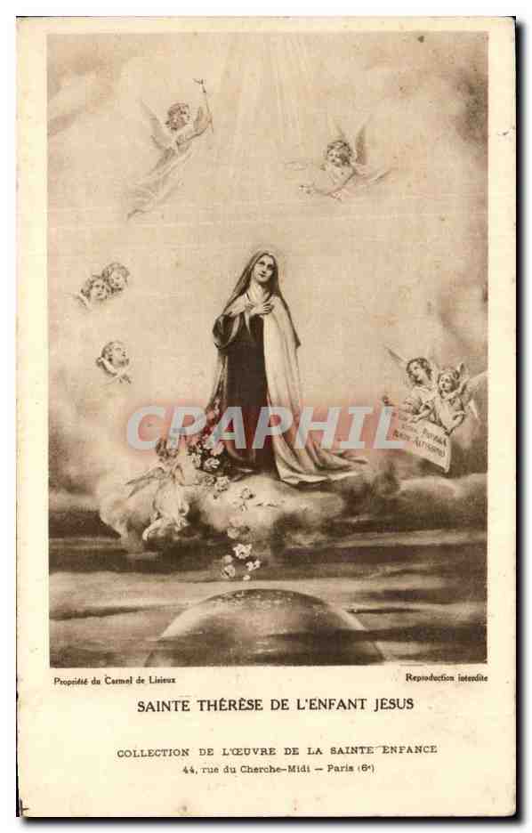 CPA Fantaisie Sainte Therese de l'enfant Jesus Lisieux 