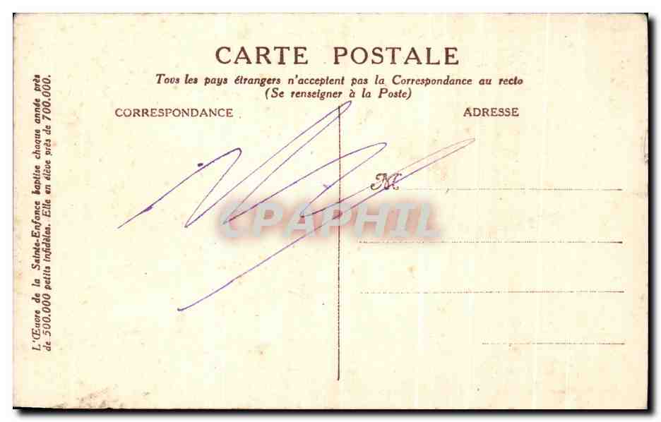 CPA Fantaisie Sainte Therese de l'enfant Jesus Lisieux  — Rückseite