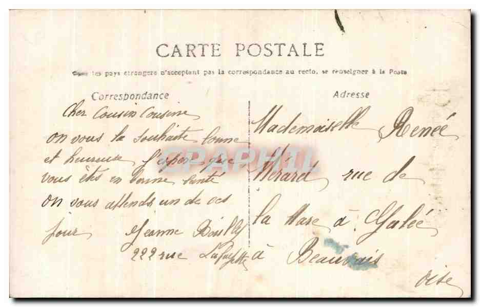 CPA Fantaisie Enfant  — Rückseite