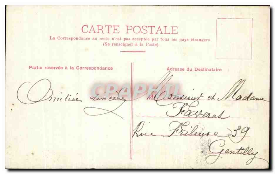 CPA Fantaisie Enfants — Rückseite